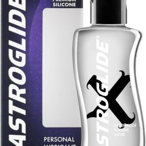 Astroglide Silicone Lube (5oz), X Premium Personal Lubricant, Extra Long-Lasting Silky Lube, Waterproof